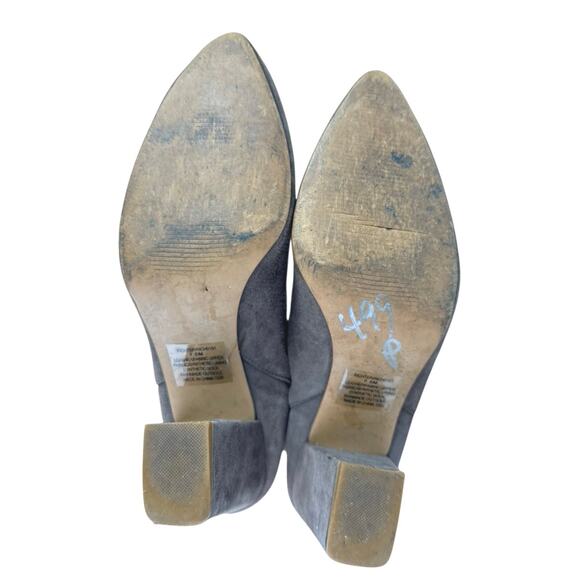 Steve Madden Richter Women's Gray Brown Suede Ankle Sock Booties Boots Size 7.5 - Picture 4 of 7